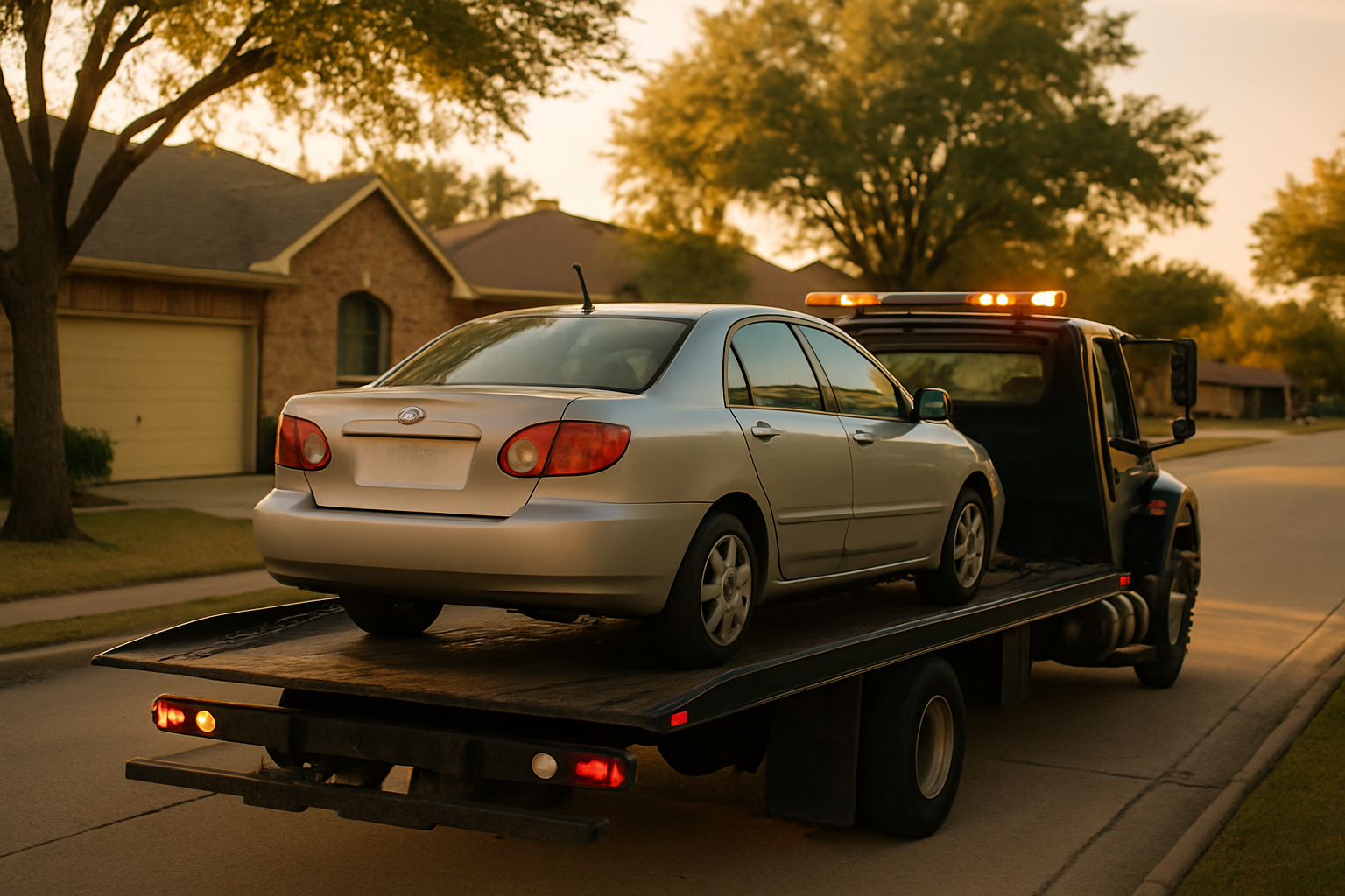 Vehicle donation moment in Dallas